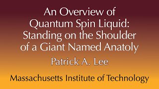 Larkin Award Colloquium - 3/30/23 - Patrick Lee - MIT \u0026 Caltech