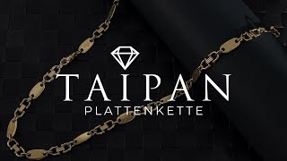 Taipan 14K 585 Gold Plattenkette 70cm