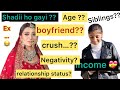 Q&A Vidieo * Age shadi income answering all questions 🤣👍