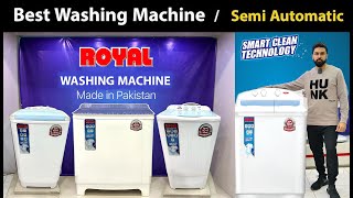 Royal Washing Machine | Double Washing Machine | Semi Automatic Machine | Spinner | Dryer |