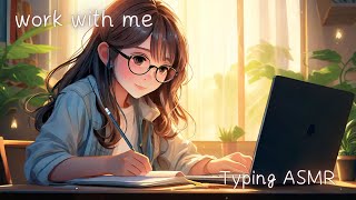 study / work with me, 2 Hours | 作業用・勉強用, 2時間集中,ジャズ音楽BGMあり | Typing ASMR,JAZZ Music