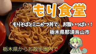 もり食堂で、もりそばとミニかつ丼を食べてみる