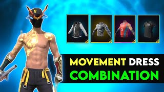 Top 5 Best Movement Dress Combination | No Top Up Dress Combination | Free Fire Dress Combination