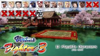 Virtua Fighter All Playable Characters from 1 to 5 (1993 to 2010)