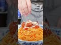 わんわん物語のミートボールパスタ🍝 shorts アニメ飯