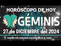 milagro grande viene a tu vida 🙌 💲 horoscopo de hoy géminis 27 de diciembre 2024 ♊️