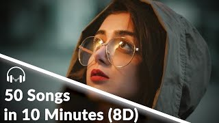 50 Songs in 10 minutes - 8D Romantic Mashup | Best Romantic Collection