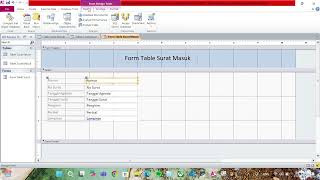 tutorial membuat surat masuk & surat keluar melalui aplikasi Microsoft access