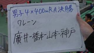 2019関西種目別　男子4×400mR決勝