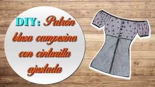 COMO HACER PATRÓN DE BLUSA CAMPESINA O SIN HOMBROS CON CINTURA AJUSTADA || LECCIÓN # 20