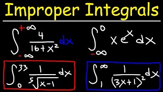 Improper Integrals - Convergence and Divergence - Calculus 2