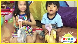 Kids Playtime Pretend Play Children Activities Frozen Elsa Surprise Toys Balloons Pop