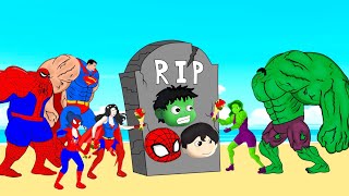 Rescue SUPERHERO Team Baby HULK & SPIDERMAN, SUPERMAN : Back from the Dead SECRET - FUNNY
