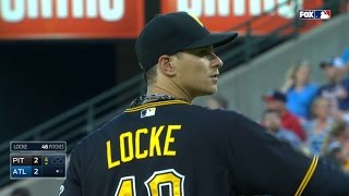 PIT@ATL: Locke strikes out Johnson in the 4th