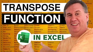 Excel - Master Excel Transpose with a Formula - Episode 841