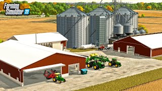 NEW IOWA FARMING MAP REVIEW! (TAHETON COUNTY- BEST MAP IN FS22)