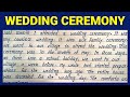 Best English Essay on Wedding Ceremony | Write Simple English Essay on Wedding Ceremony