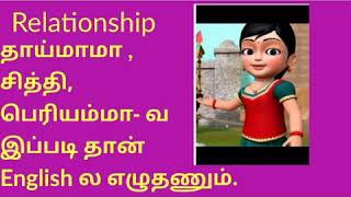 Relationship names|உறவு முறைகள் பெயர்கள்|