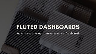 Fluted Planner Dashboard: Elevate Your Planning with Modern and Functional Design | Cloth & Paper