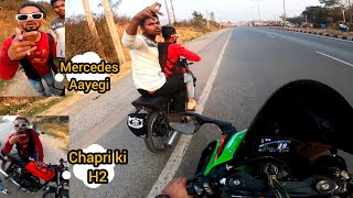 Chapri  H2 Leke Aa Gye Race Karne 😡 Zx10r vs Chapri boys