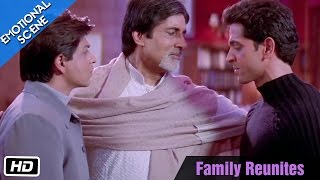 Family Reunites - Emotional Scene - Kabhi Khushi Kabhie Gham - Amitabh Bachchan, ShahRukh Khan