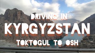 The most beautiful mountain river | Driving in Kyrgyzstan | Bishkek to Osh #2: Toktogul to Osh