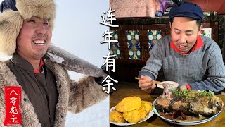 八零彪子：我的家鄉美麗的安達古大湖舉辦了第三屆冬捕文化節，祝願我的家鄉越來越好#農村生活 #food #lifestyle