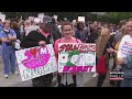 Nurses Marching In Washington D.C. Demanding Lawmakers Address Their Concerns