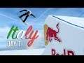 ITALY! (DAY 1): World Rookie Tour! Snowboarding and Daniel breaks his Wrist!