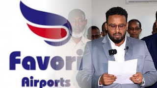 WARSAXAAFADEED:-Ururka Midowga diyaaradaha oo cabasho ka ah Shirkada Favori ee maamusha Garoonka.