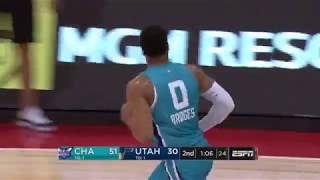 Miles Bridges Eurosteps for the windmill dunk in Summer League