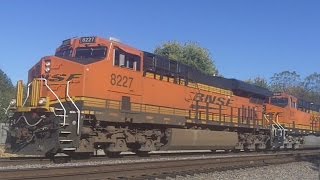 BNSF 8227 Leads a Z-Train, Galesburg, IL