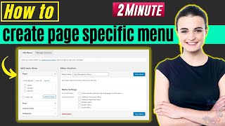 How to create page specific menu 2026