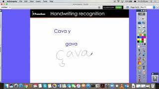 Handwriting recognition on ActivInspire