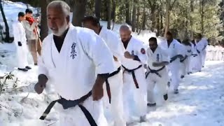 Snow Training grand students of Sosai Mas Oyama | Raja's Martial Arts