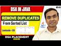 Remove Duplicates from Sorted List 🔥 | Leetcode 83 | DSA in Java #41