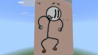 Henry Stickmin distraction dance in Minecraft