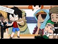 Mugiwaras de East Blue reagindo à Melhores momentos de ONE PIECE|Tente não RIR!(React)Gacha Club