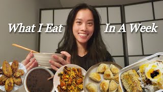 what i eat in a week (simple, easy) | black beans 2 ways, thai curry,  lots of rice 😂