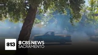 Video captures driver doing donuts in quiet Roseville neighborhood