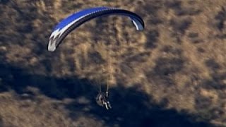 L.A. County Sheriff Chopper Chases Paraglider