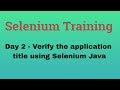 Selenium Training # 2 | How to verify page title in Selenium Webdriver | NATASA Tech