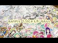 HUGE ANIME STICKER HAUL (aot, jujutsu kaisen, saiki k etc.,) // shopee ph [ASMR]