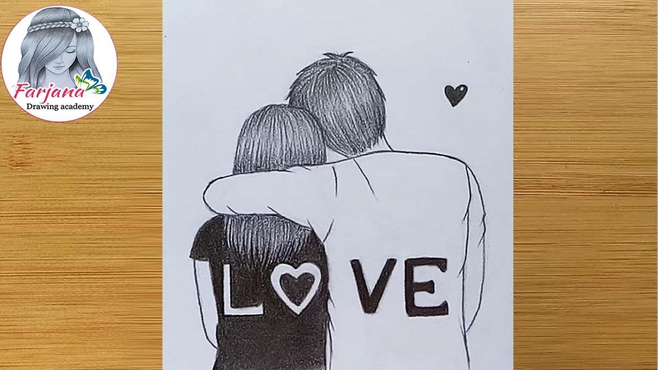 How To Draw Love Couple Step By Step