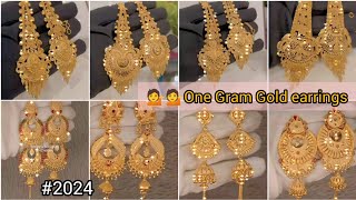 2024 One Gram Gold plated Earrings Designs #trending #earrings designs 2024