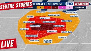 LIVE Coverage Tracking Severe Storm Threat, Strongest Tornado Potential In Months | FOX Weather
