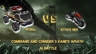 Command and Conquer  Kane's Wrath AI Battles - GDI Pitbull VS NOD Attack Bike