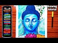 Goutam budhha drawing easy with oil pastel।Budha purnima special drawing। Lord Budhha drawing simple