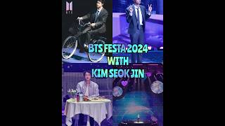 BTS FESTA 2024 💜 With Kim Seok Jin Happy To See You Again 🥰 He's Cute 🤏🏻 #jin#bts#festa#anniversary#