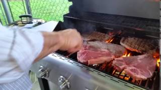 The Myron Mixon Pitmaster Grill tool - Grill steaks in style